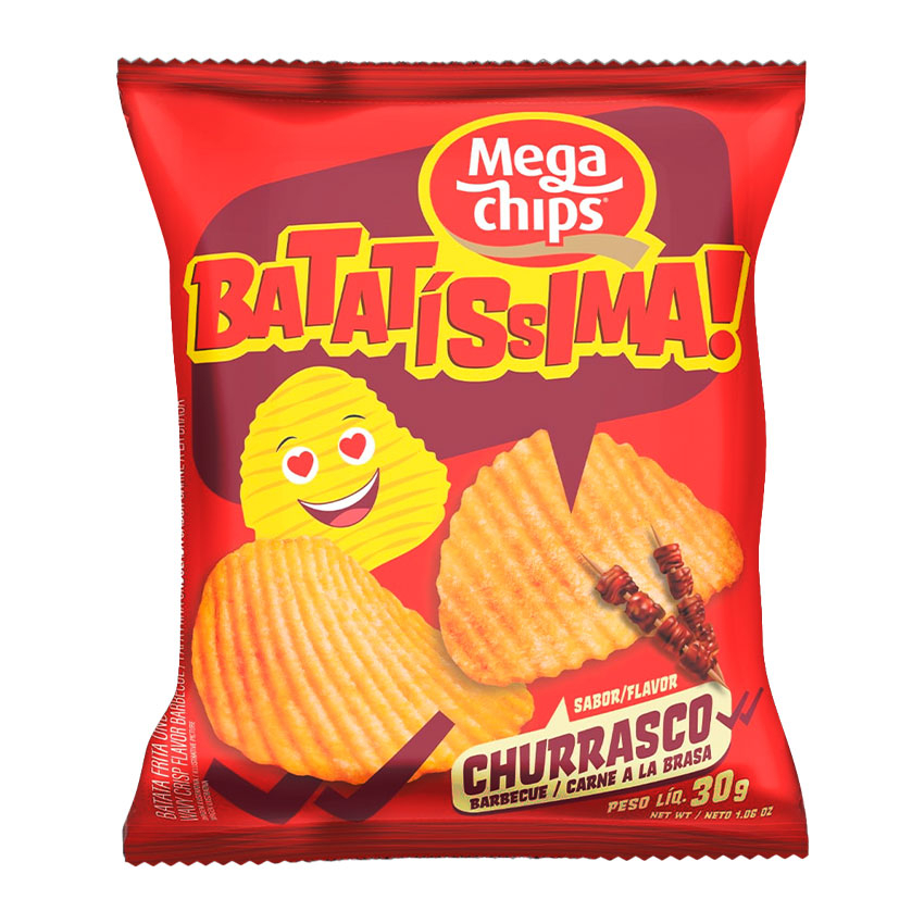 Batata Ondulada Frita Sabor Churrasco 30g