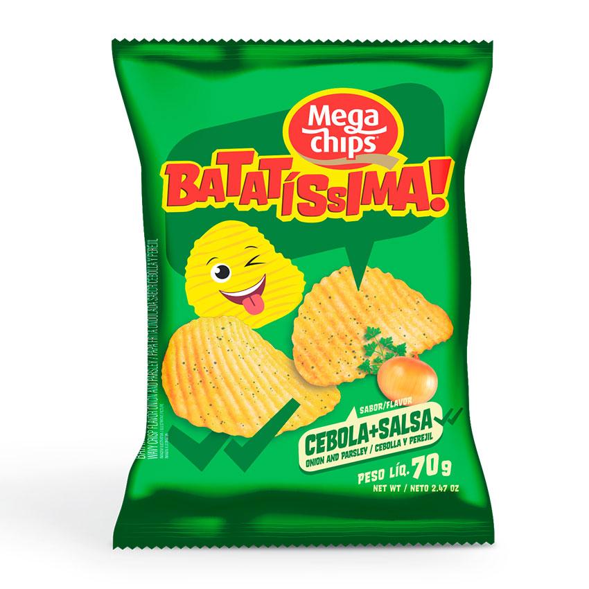 Batata Ondulada Frita Sabor Cebola e Salsa 70g