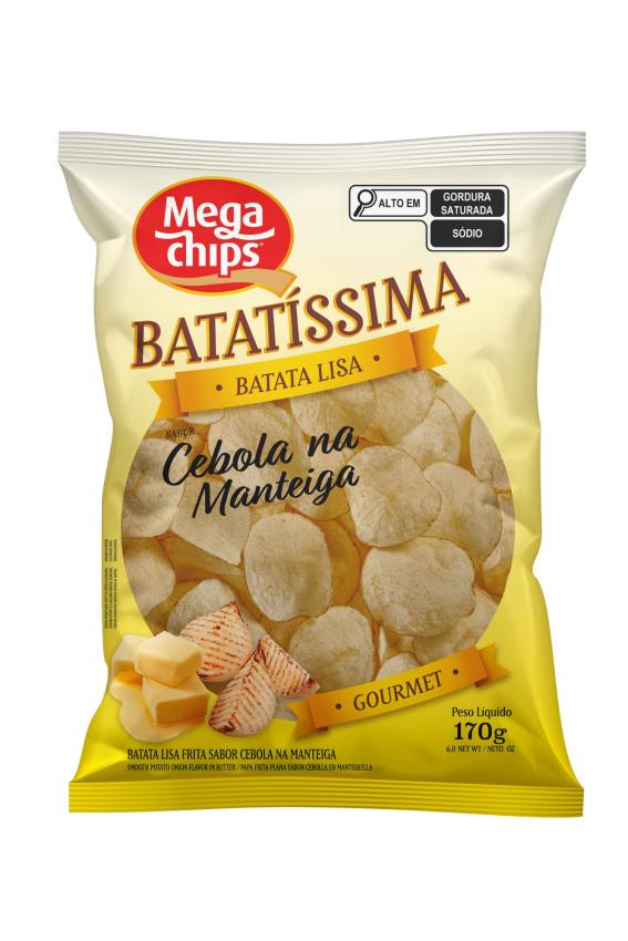 Batata Lisa Frita Sabor Cebola na Manteiga 170g