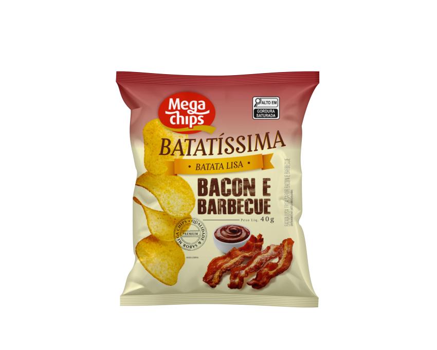 Batata Lisa Sabor Bacon e Barbecue 40g
