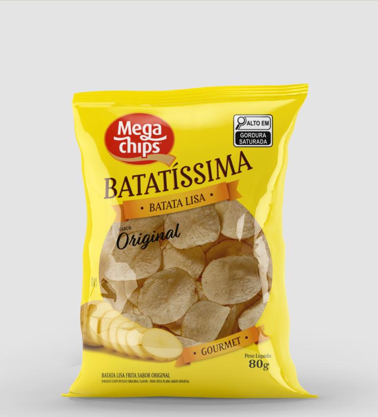Batata Lisa Frita Sabor Natural 80g